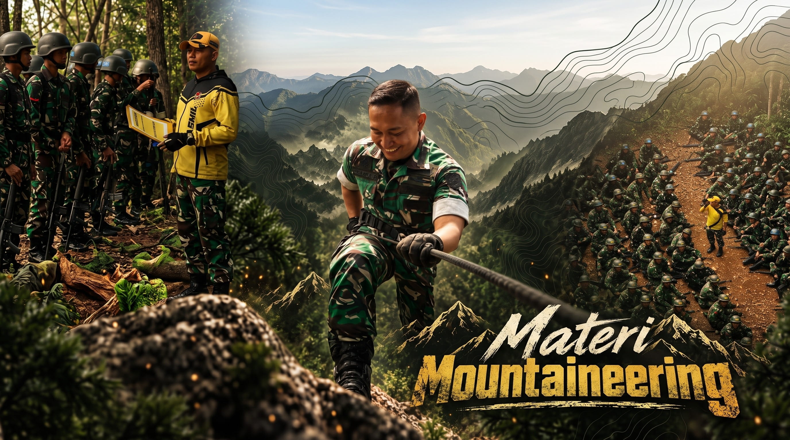 MATERI MOUNTAINEERING SISWA DIKMABAIF ABIT DIKMABA TNI GEL. II TA 2026