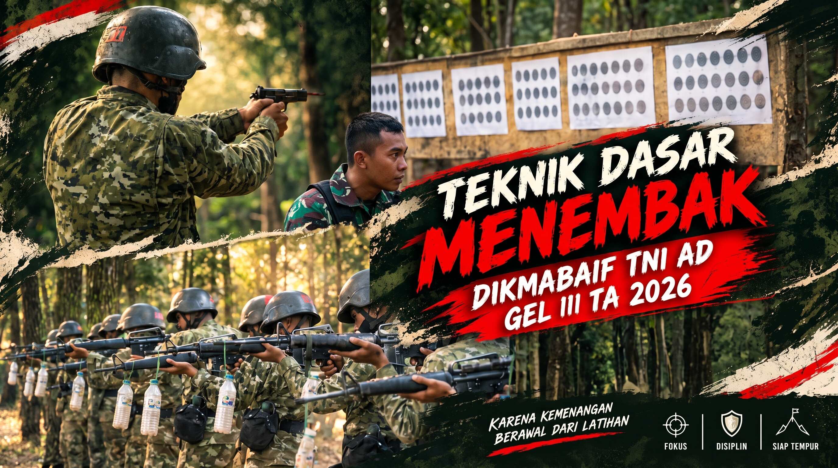 TEKNIK DASAR MENEMBAK DIKMABAIF TNI AD GEL III TA 2026