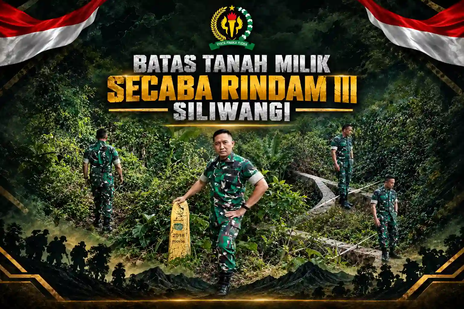 PENGECEKAN BATAS TANAH MILIK SECABA RINDAM III/SILIWANGI